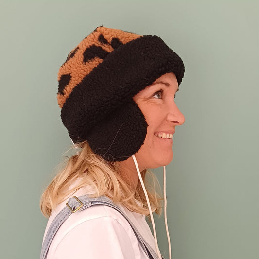 Bonnet sherpa avec oreilles