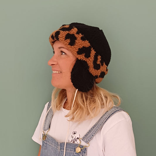 Bonnet sherpa avec oreilles