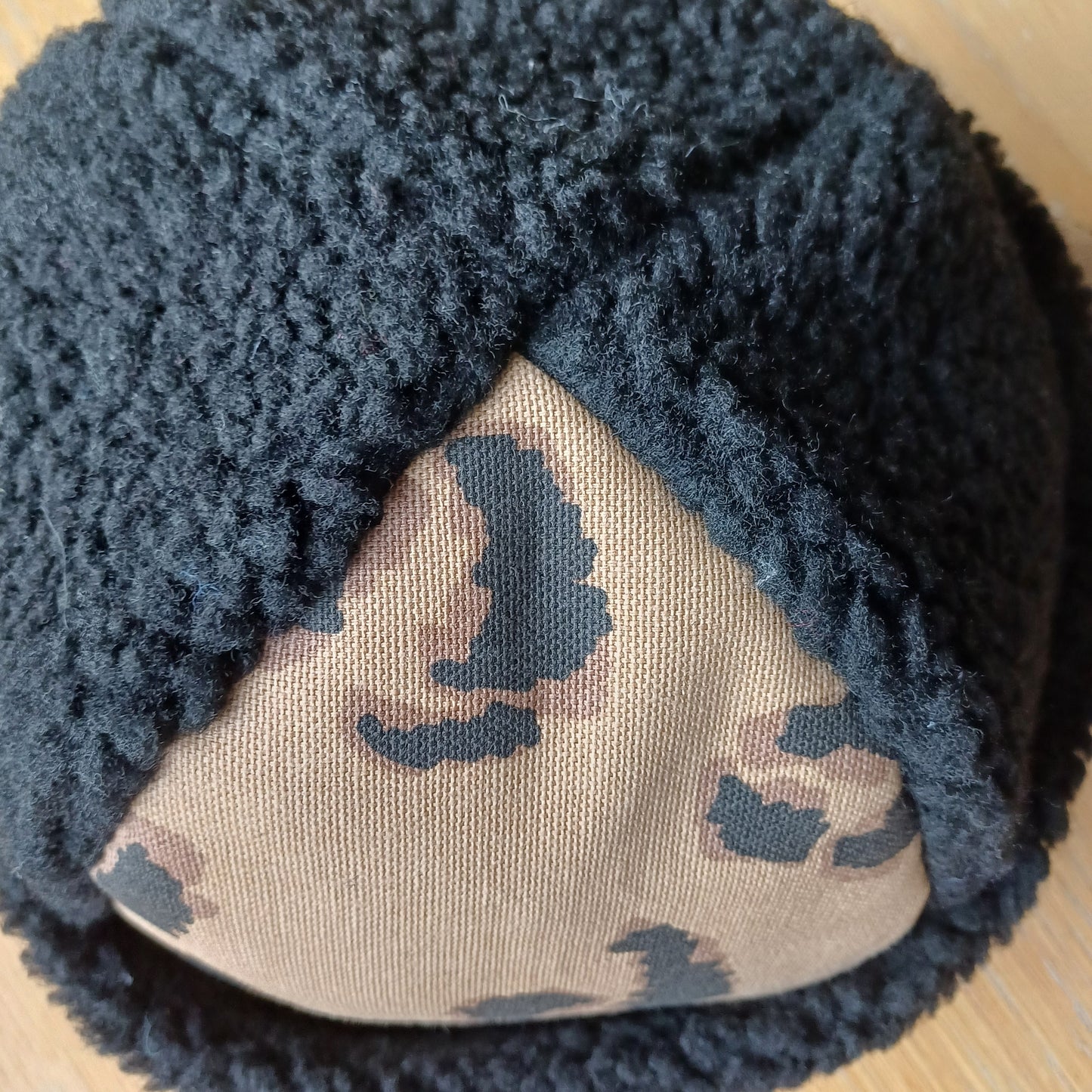 Bonnet sherpa & motifs à oreilles