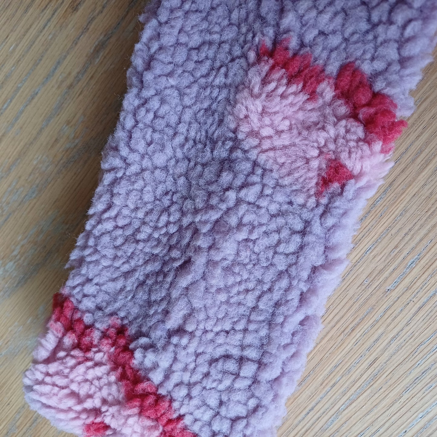 Bandeau sherpa éclair lilas