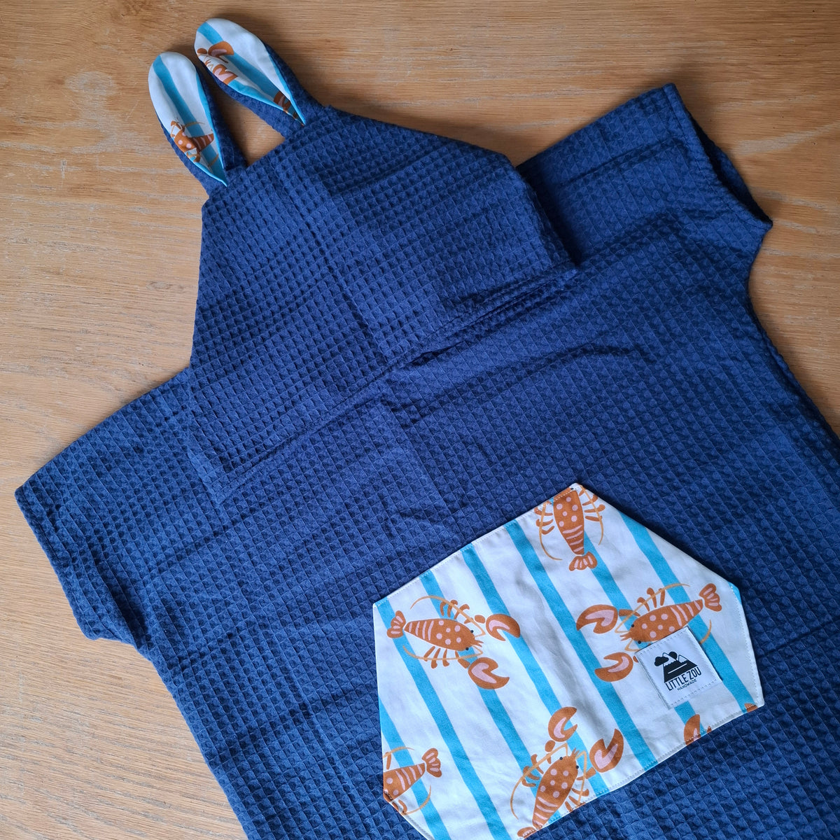 Poncho de PLAGE indigo écrevisses