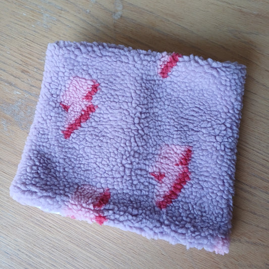 Tour de cou sherpa éclairs lilas