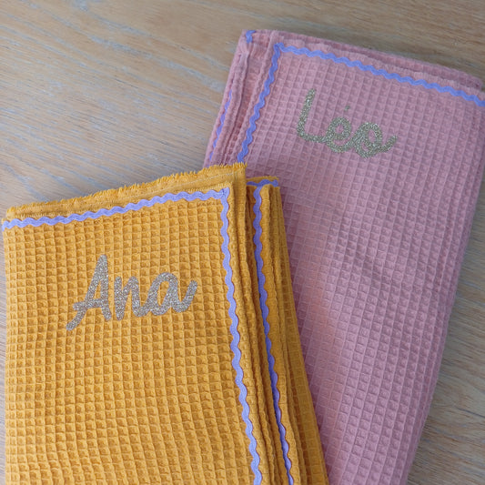 Serviette en coton personnalisée