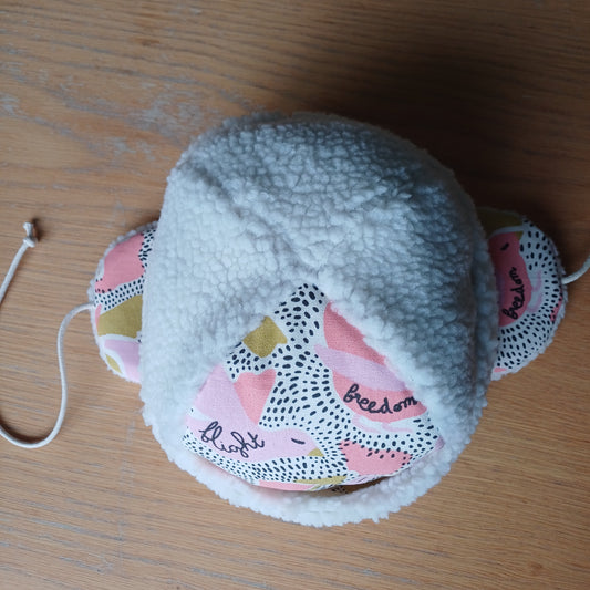 Bonnet sherpa & motifs à oreilles