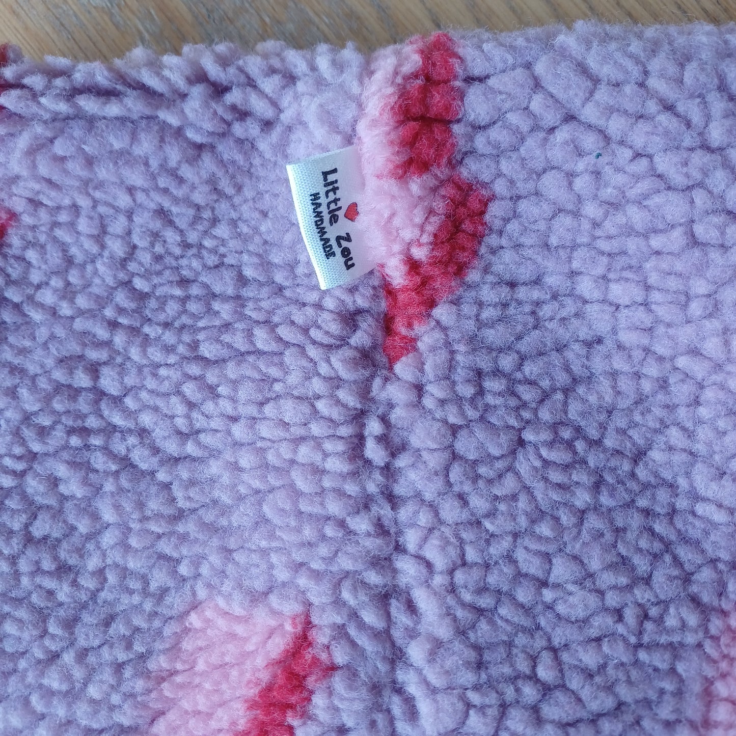 Tour de cou sherpa éclairs lilas