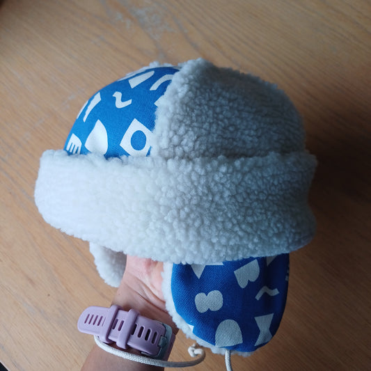 Bonnet sherpa & motifs à oreilles