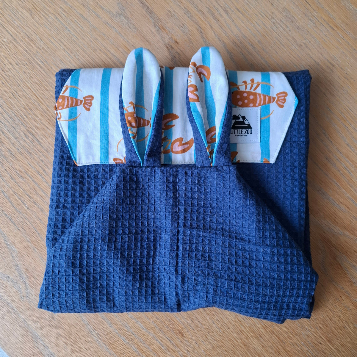 Poncho de PLAGE indigo écrevisses