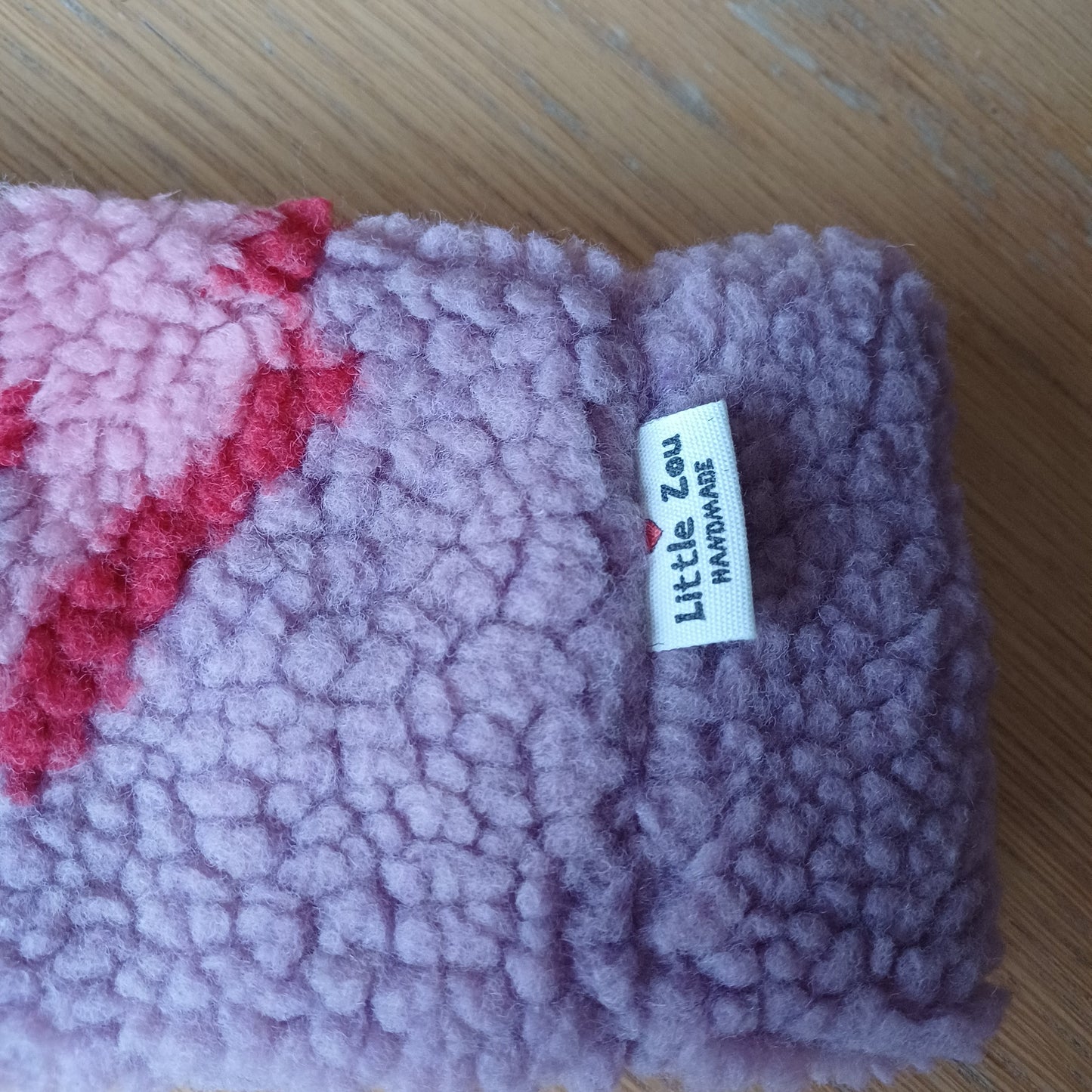 Bandeau sherpa éclair lilas