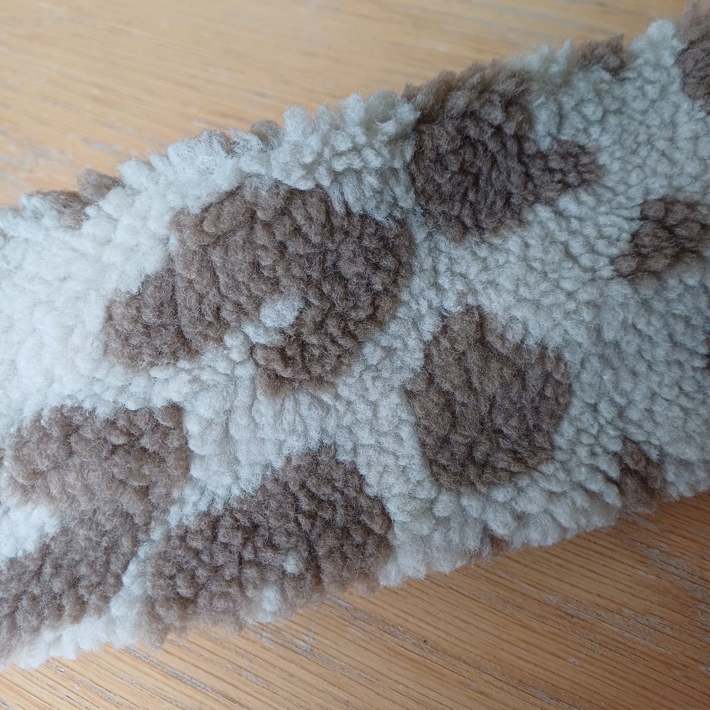 Bandeau sherpa beige