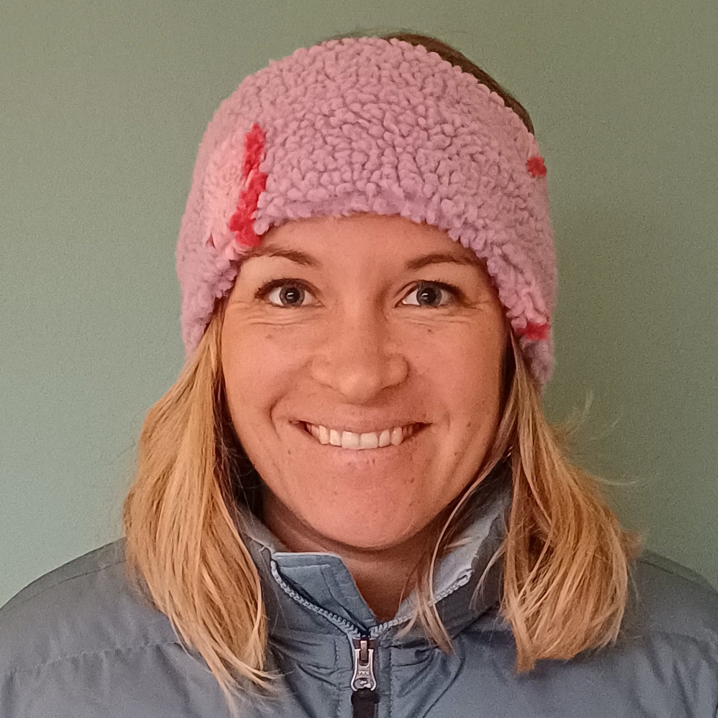 Bandeau sherpa éclair lilas