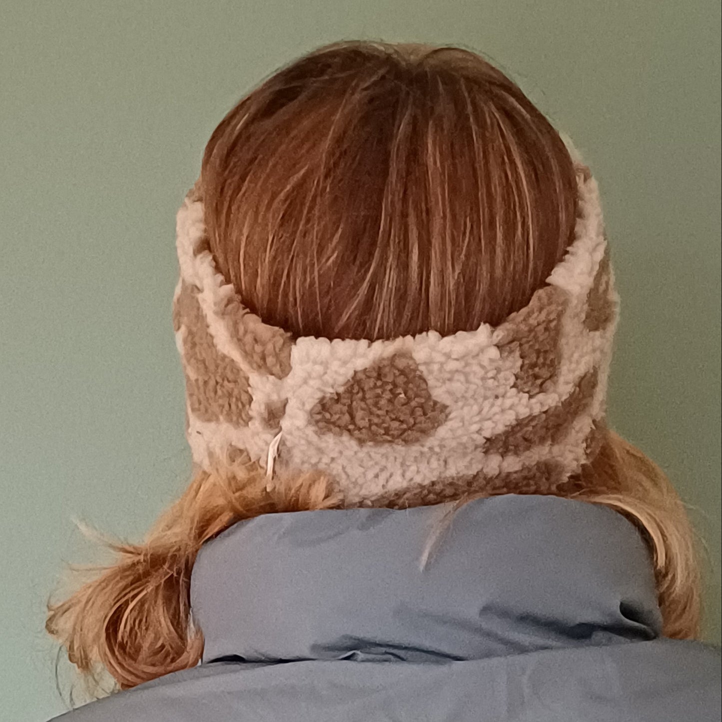 Bandeau sherpa beige